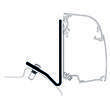 Adaptateur Omnistor 4200 Ford Transit / Tourneo Custom V710 : Mercedes Sprinter pour toit relevable Thule