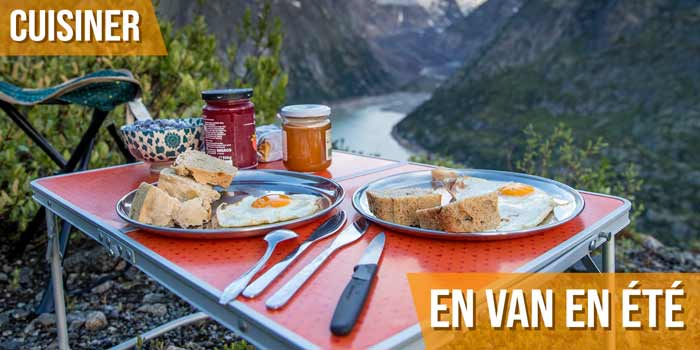 Cuisiner en van en été : l'alliance du goût et de la créativité