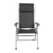 Fauteuil de camping en aluminium Primo – Gris