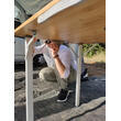 Table de camping pliante Modèle Bambou valise