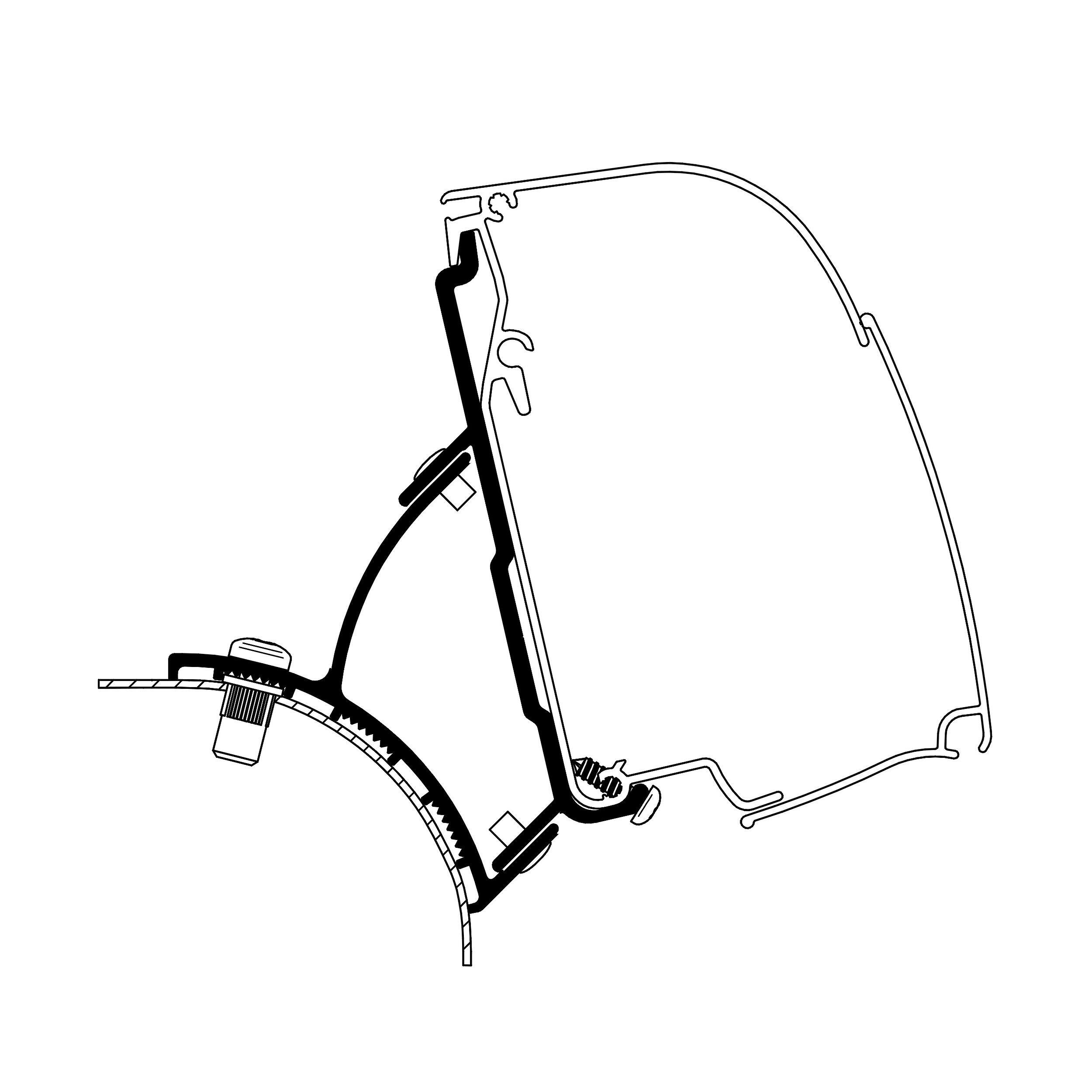 Adaptateur Omnistore 4200 : pour VW T5/T6 minivan