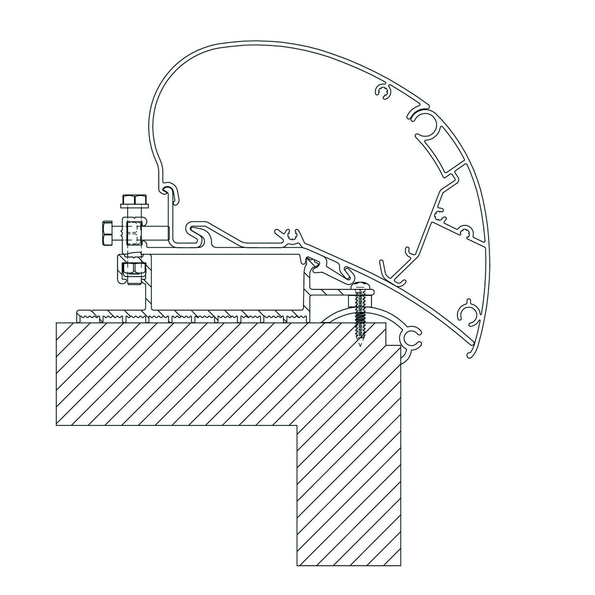 Adaptateur Roof Top pour Stores Omnistor 6300/9200