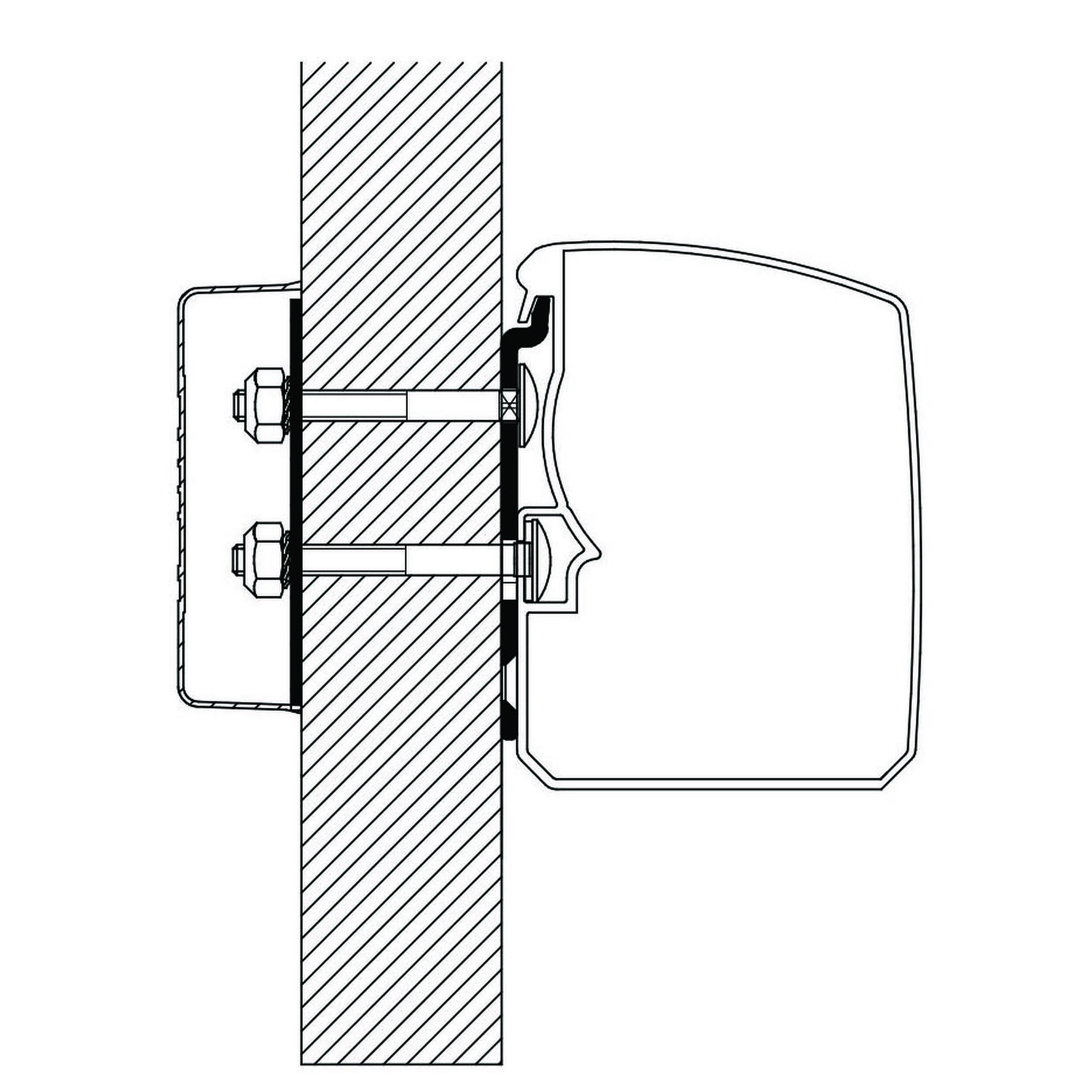 Adaptateurs Omnistor 3200 : Modèle : Paroi plane