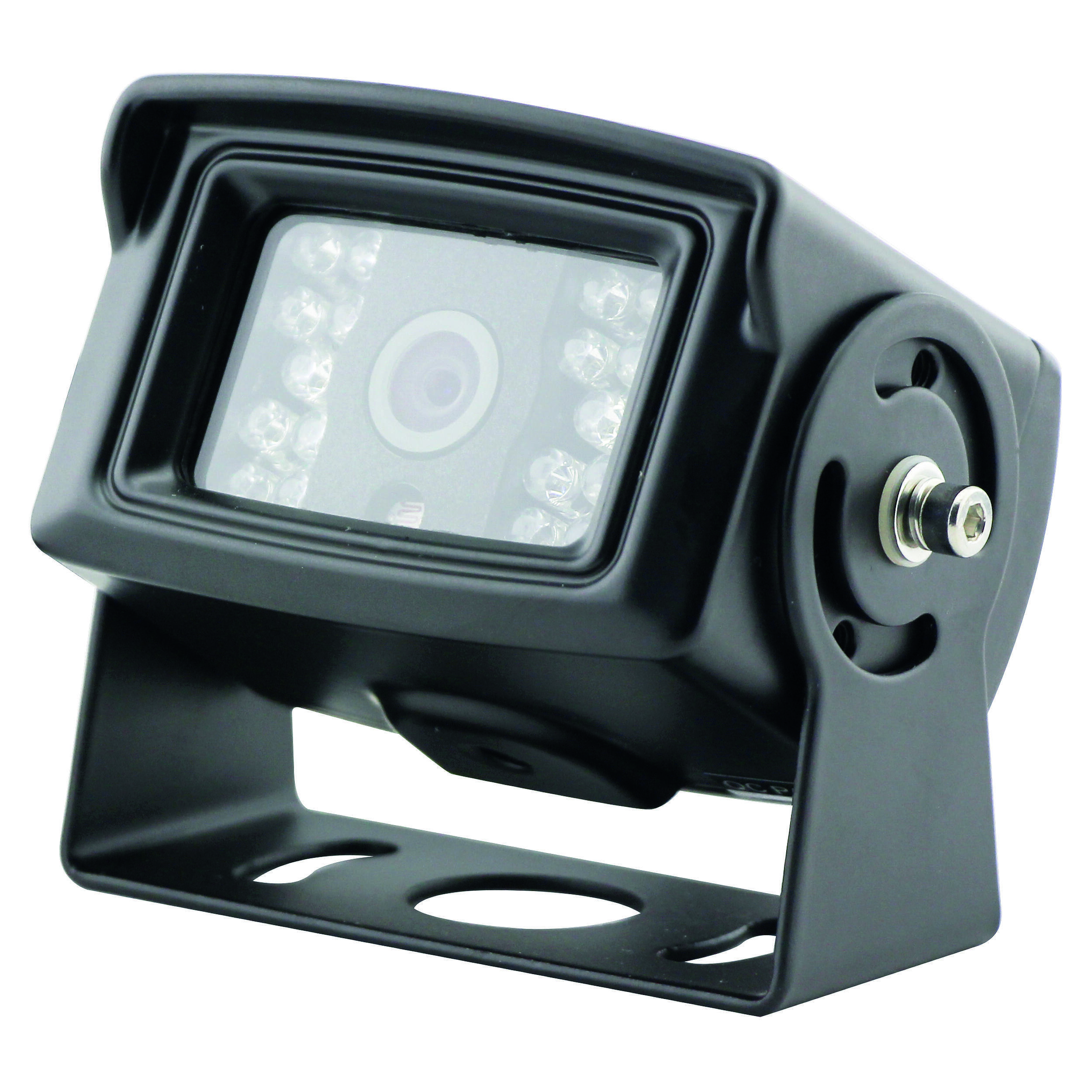 Caméra de recul filaire pour camping car : 18 leds noire