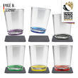 Lot de 6 verres à eau aimantés