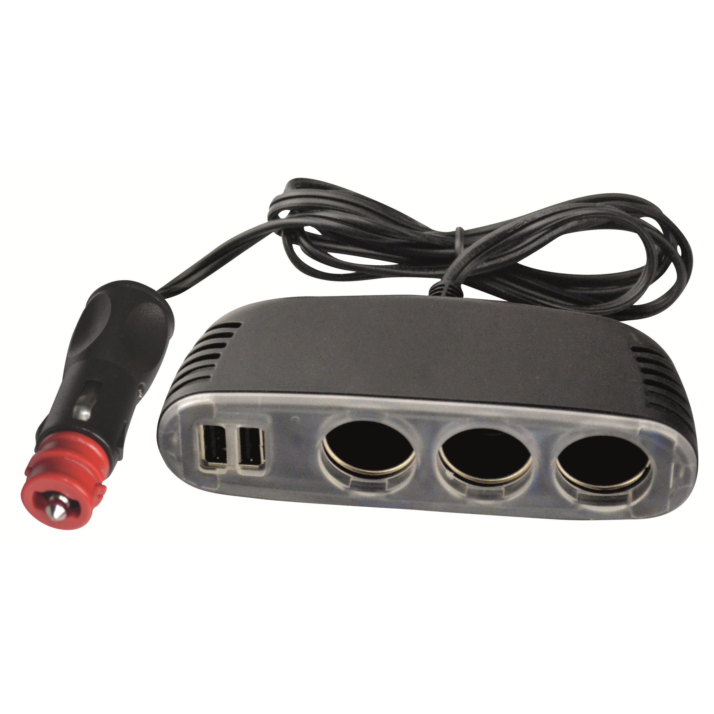 Multiprise triple 12V et USB