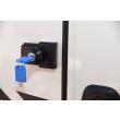 Verrou intérieur/extérieur pour porte cellule : - Noir
