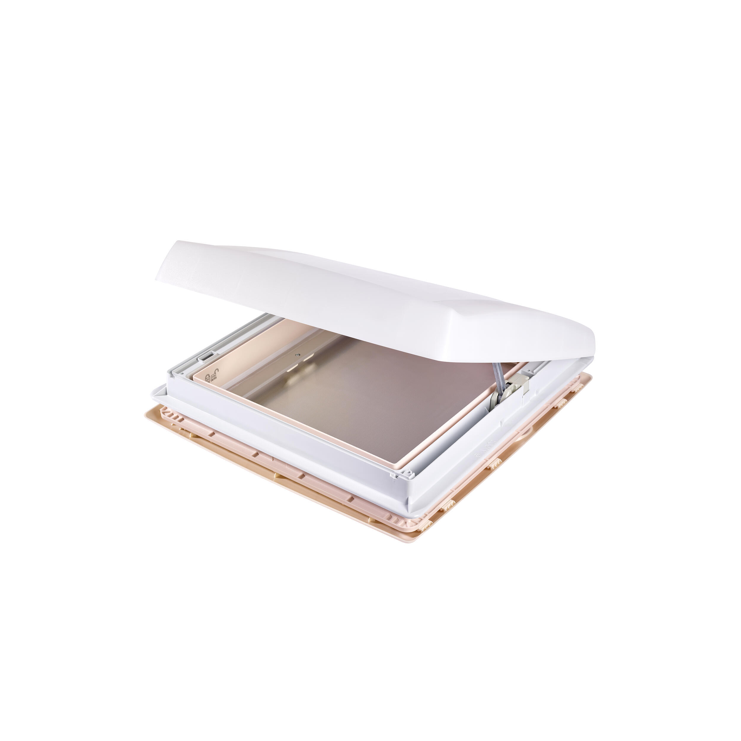 Lanterneau Omnivent 40x40 à manivelle : - Couleur : Translucide