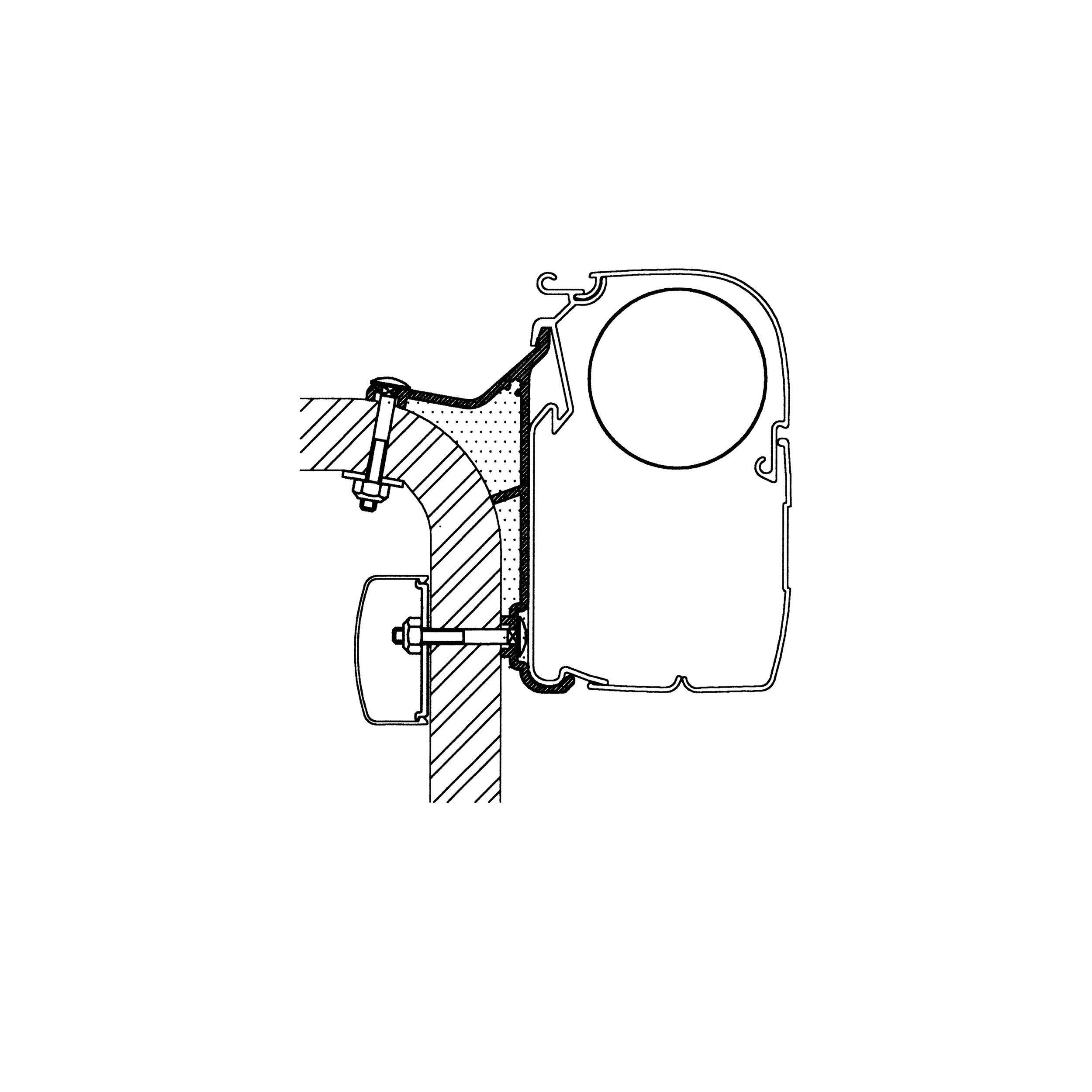 Adaptateurs Hymer Van  / B2 pour Stores Omnistor 4900/5200/8000