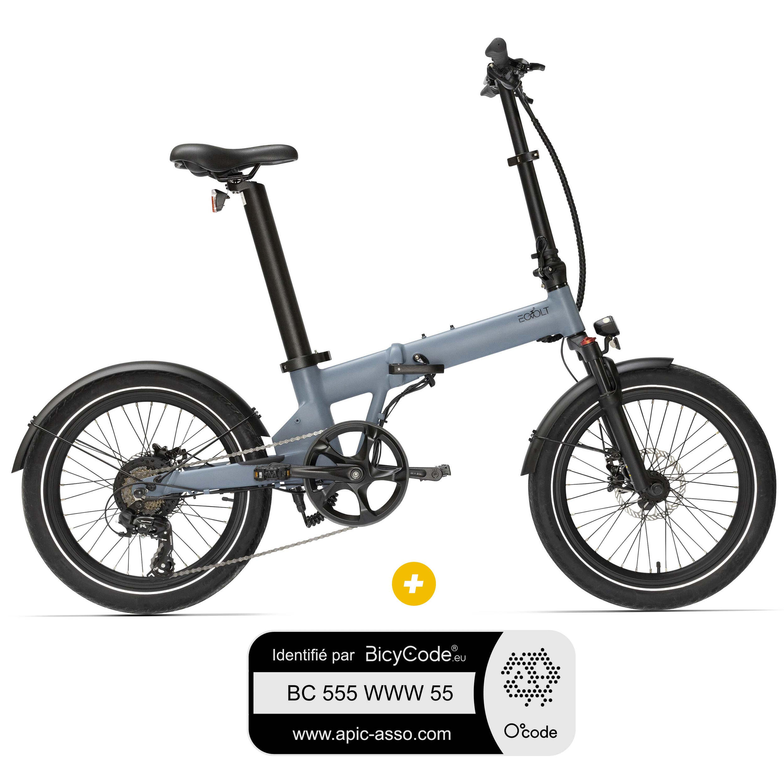 Vélo à assistance électrique pliable Afternoon : Bleu Océan