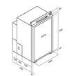 Frigos trimixtes VTR à absorption encastrables : VTR5070 DG - 60L