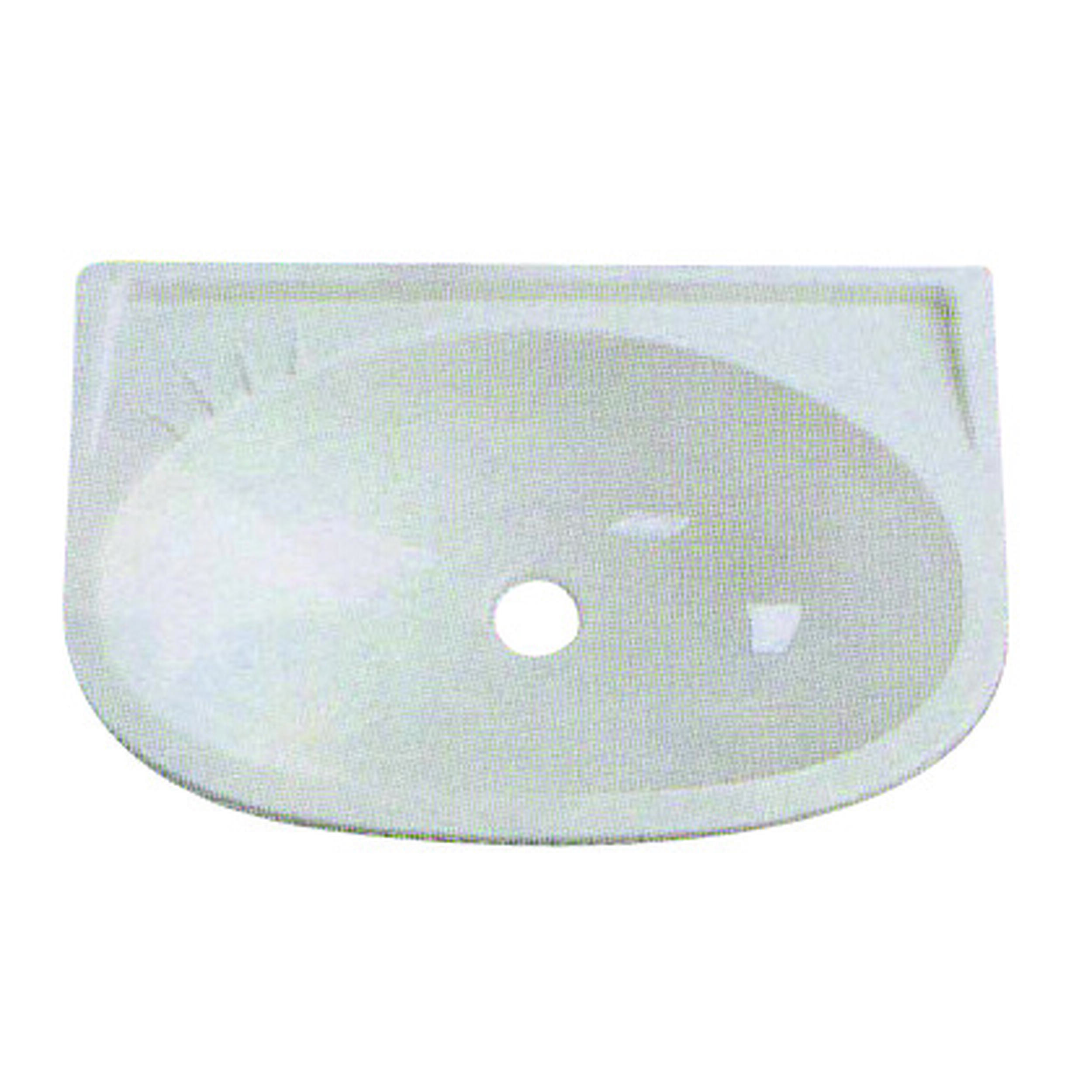 Lavabo droit central : - Dimensions : 400 x 270 mm