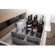 Organiseur de tiroir gris