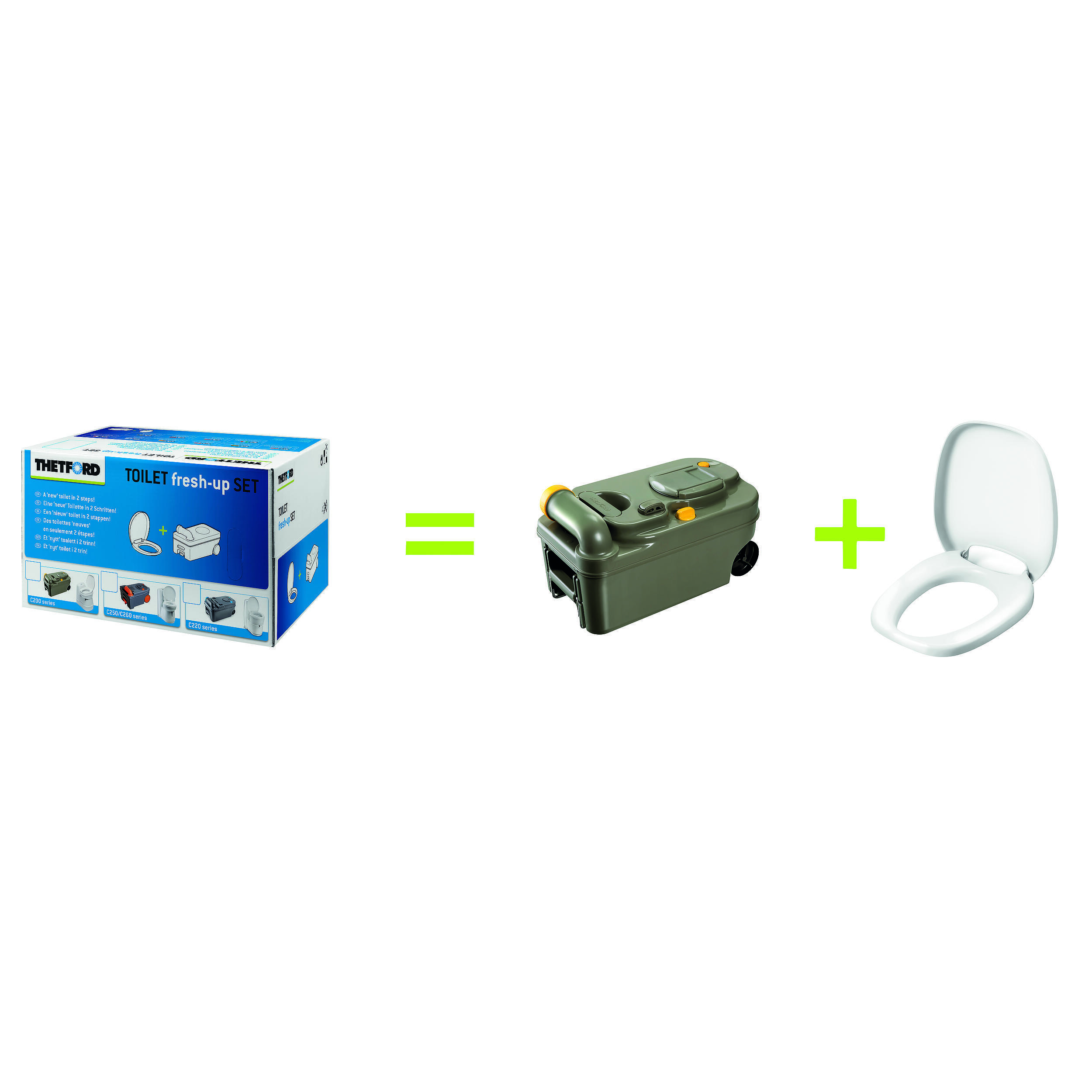Kit Renov'Toilettes pour toilettes camping-car : Modèle : pour C200 - avec cassette roulette