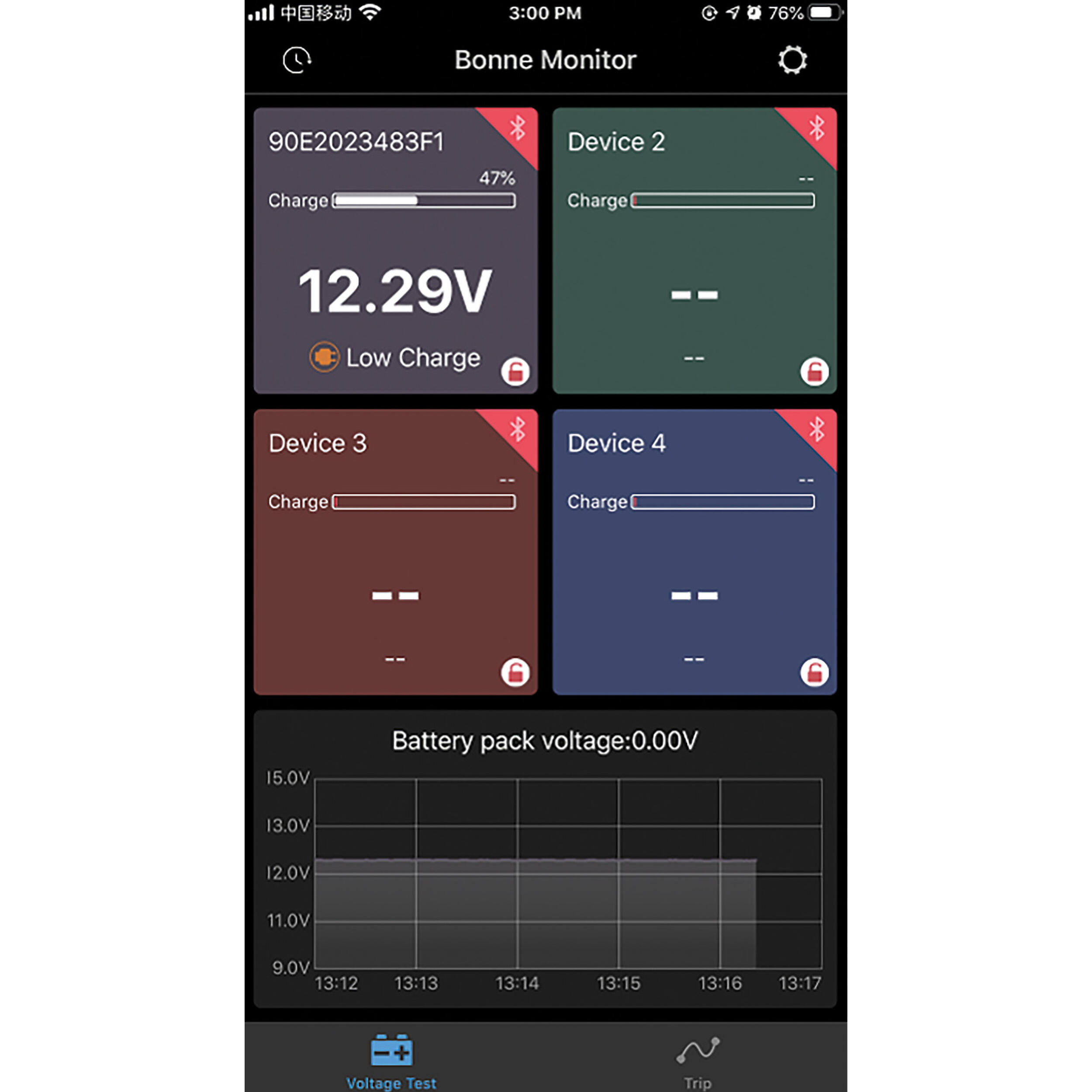 Jauge de contrôle batterie bluetooth