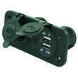 Socle prise 12 Volts et double prise USB : Encastrable