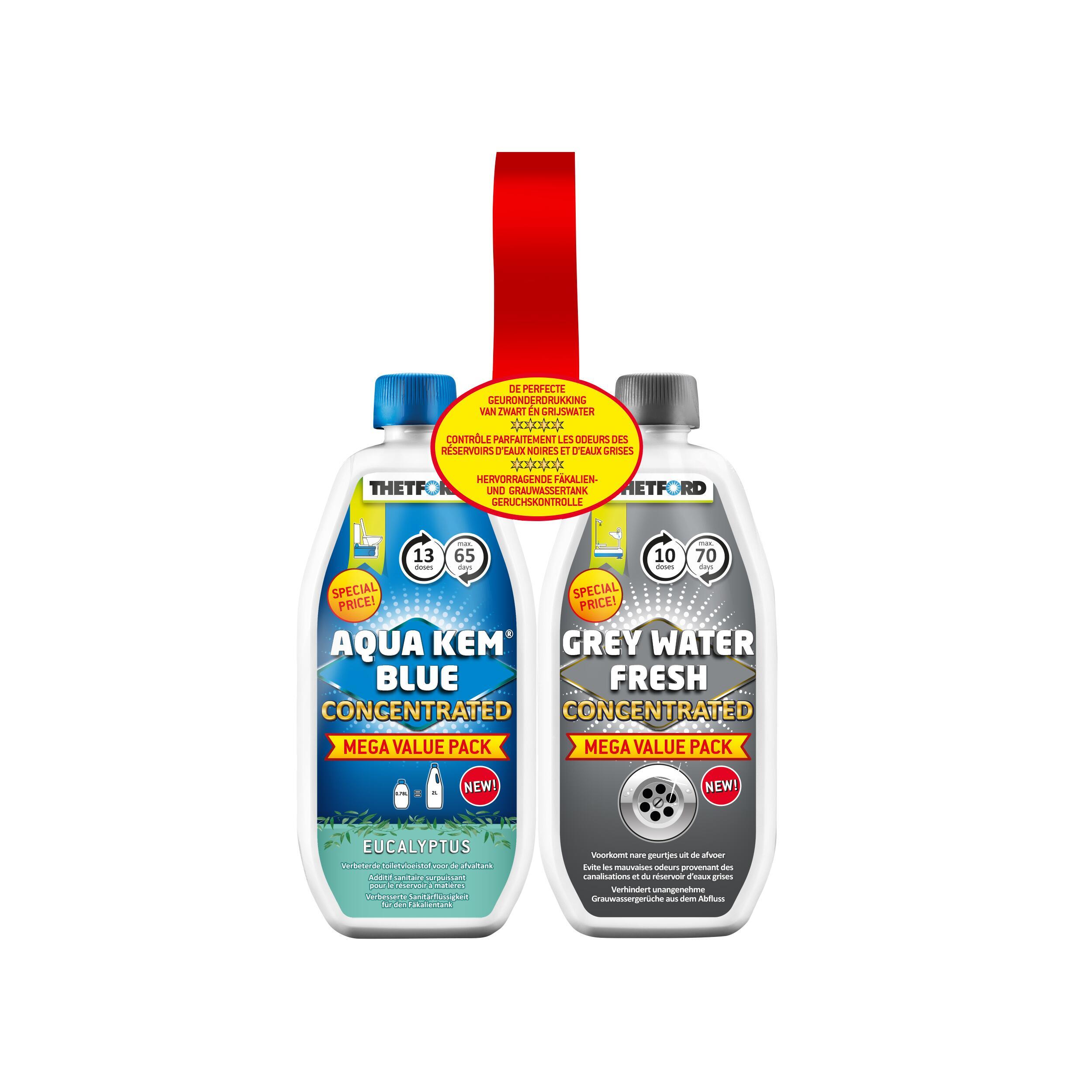 Pack Aqua kem bleu eucalyptus concentré + Grey water fresh concentré