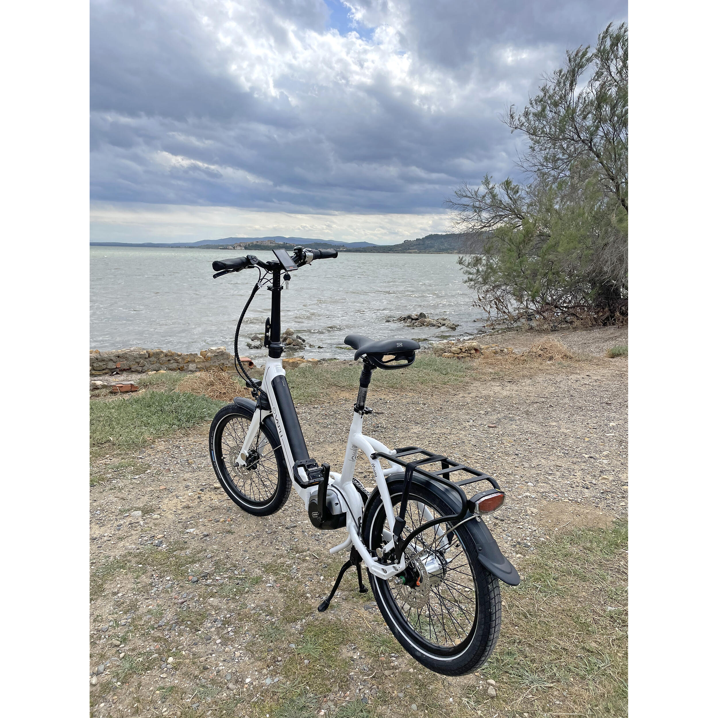 Vélo pliant à assistance électrique MUZY : Blanc 11Ah