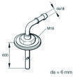 Tube plongeur réservoir standard pour chauffage