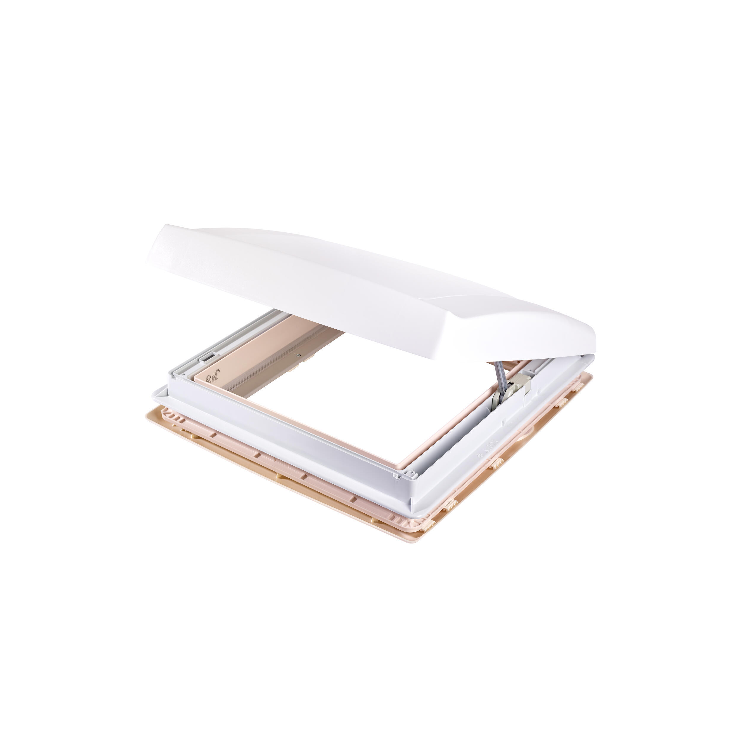 Lanterneau Omnivent 40x40 à manivelle : - Couleur : Blanc