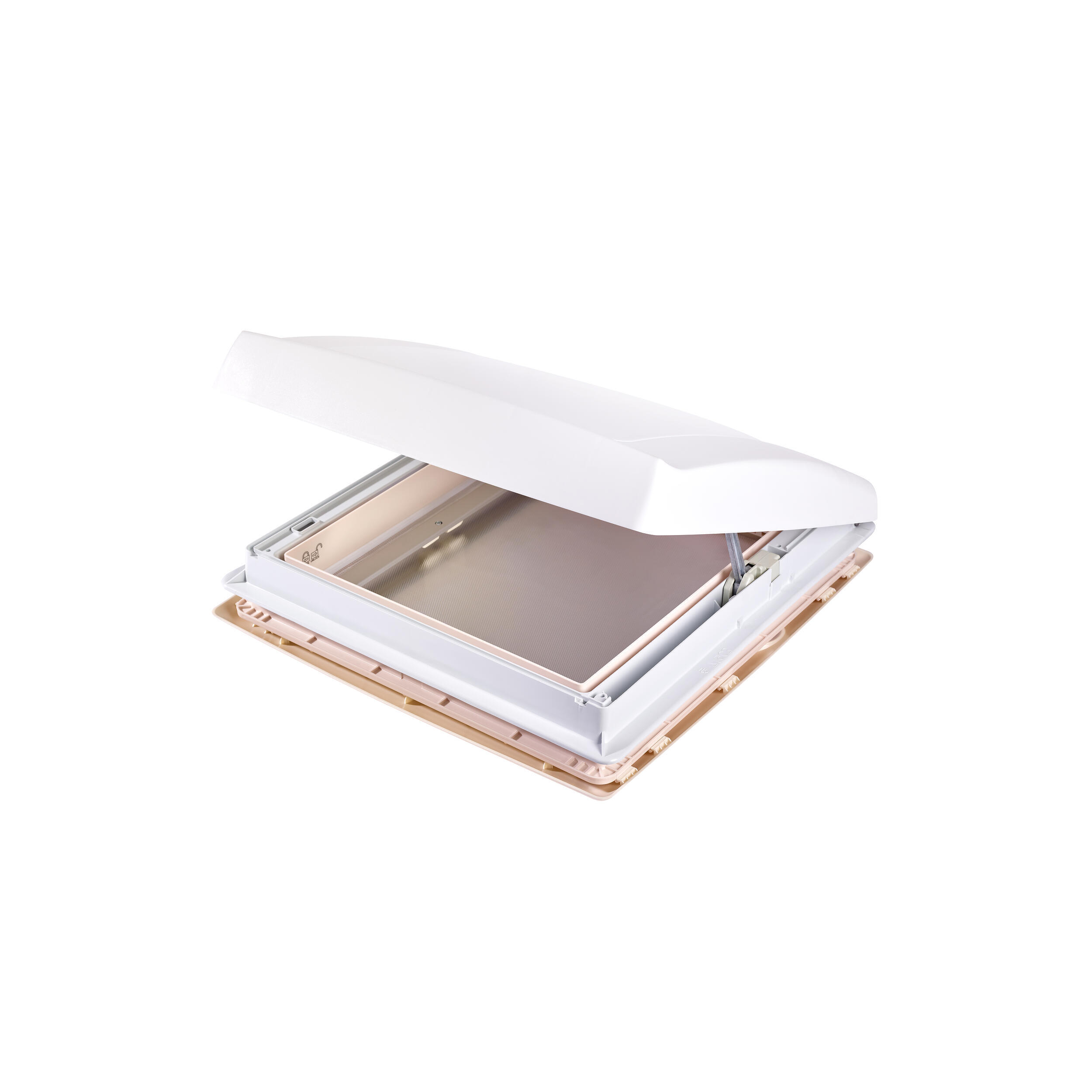 Lanterneau Omnivent 40x40 à manivelle : - Couleur : Blanc