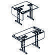 Tirette de table simple