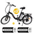 2 vélos à assistance électrique Classic Noir
