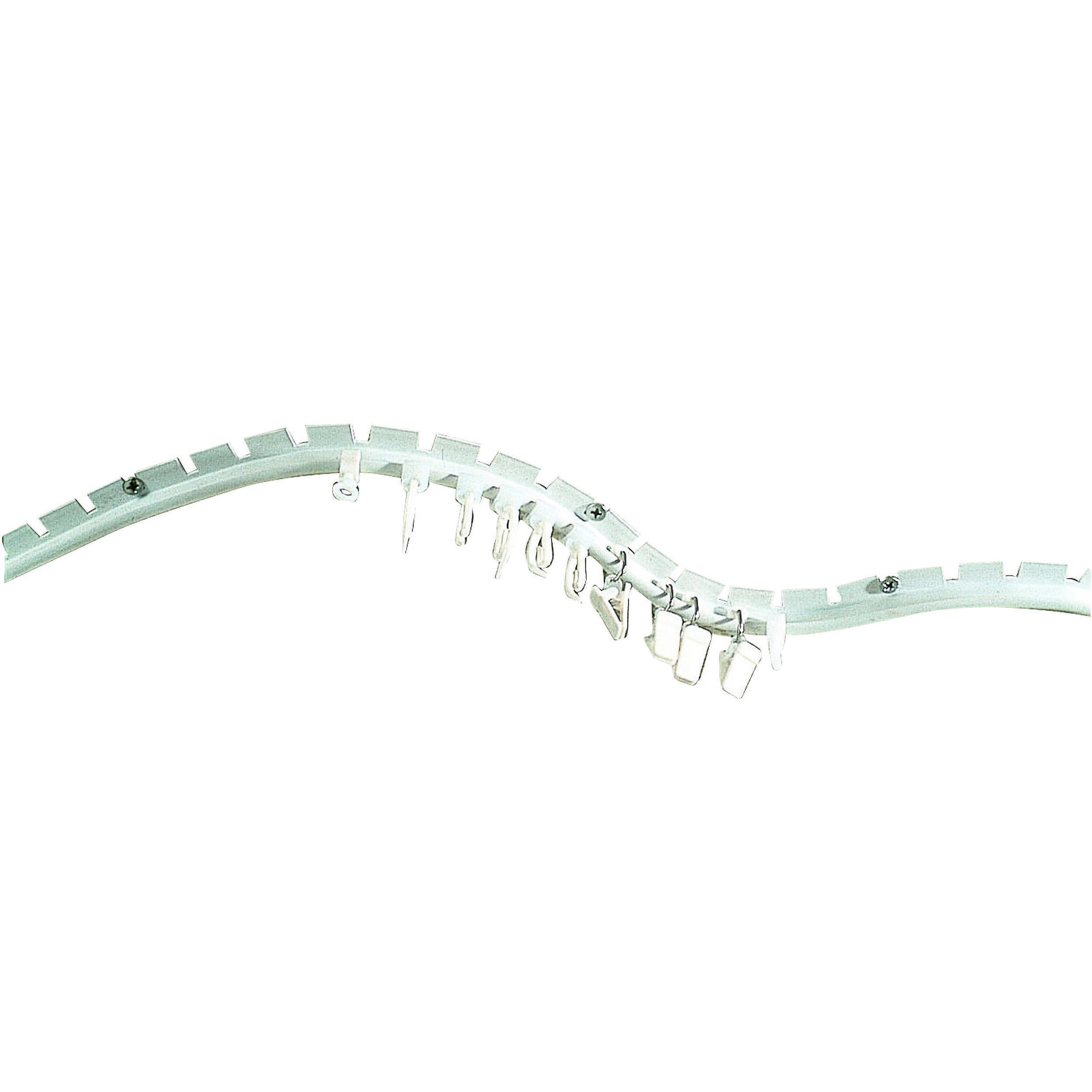 Rail de rideaux cintrable en plastique