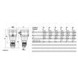 Fiche femelle type normes CEE P17 Quick connect