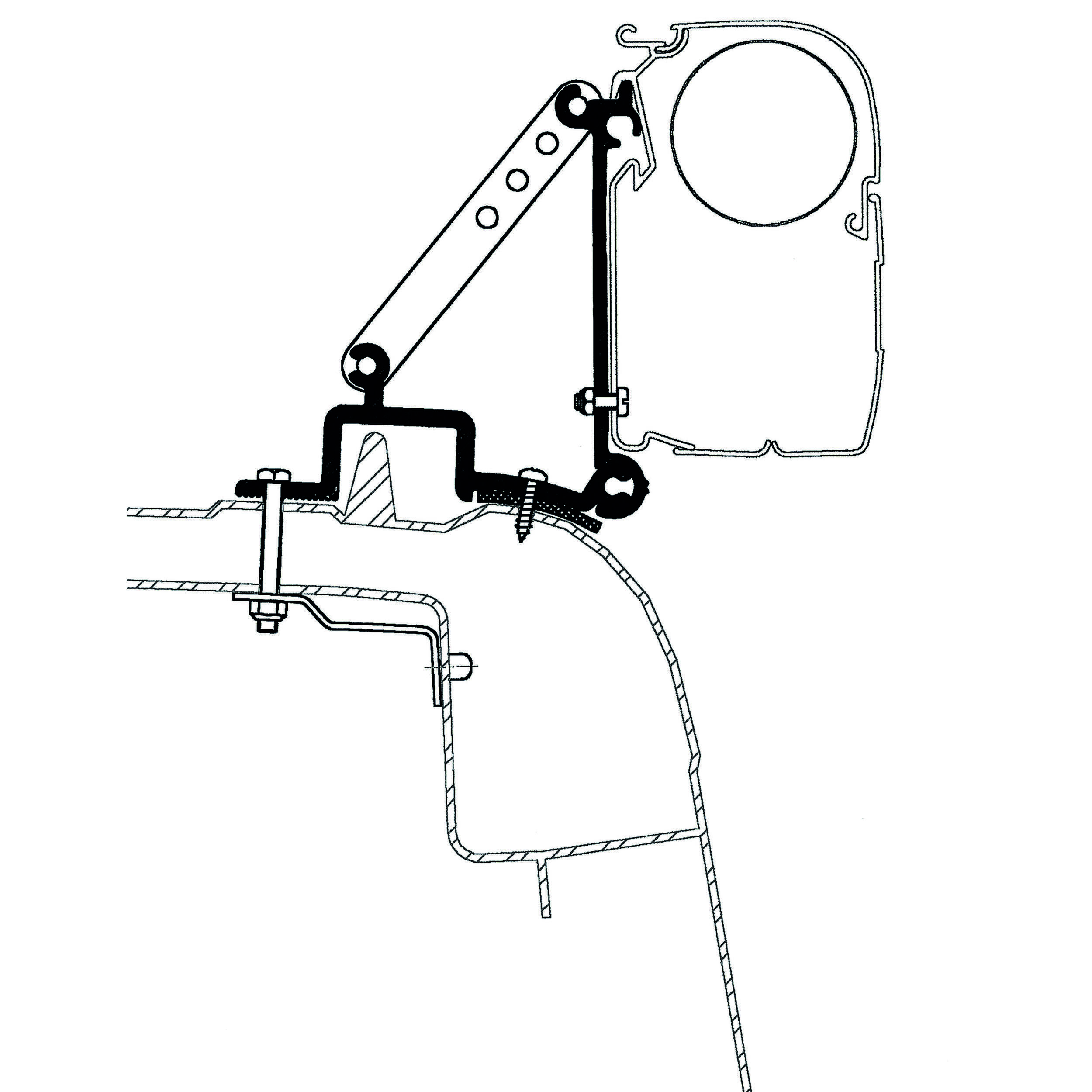 Adaptateur de stores Renault Master 98 à 2010