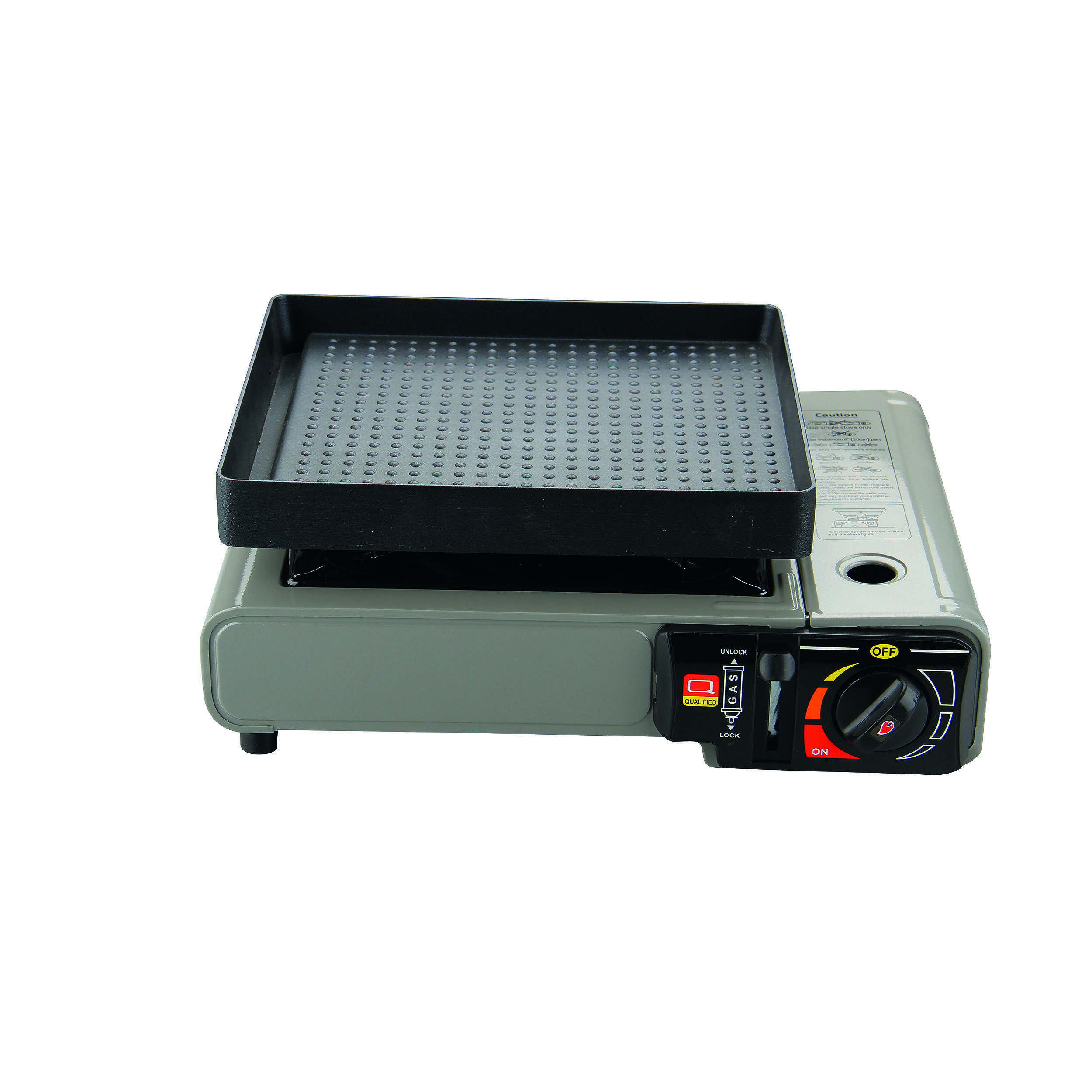 Grill pour réchaud à gaz portable avec 1 feu