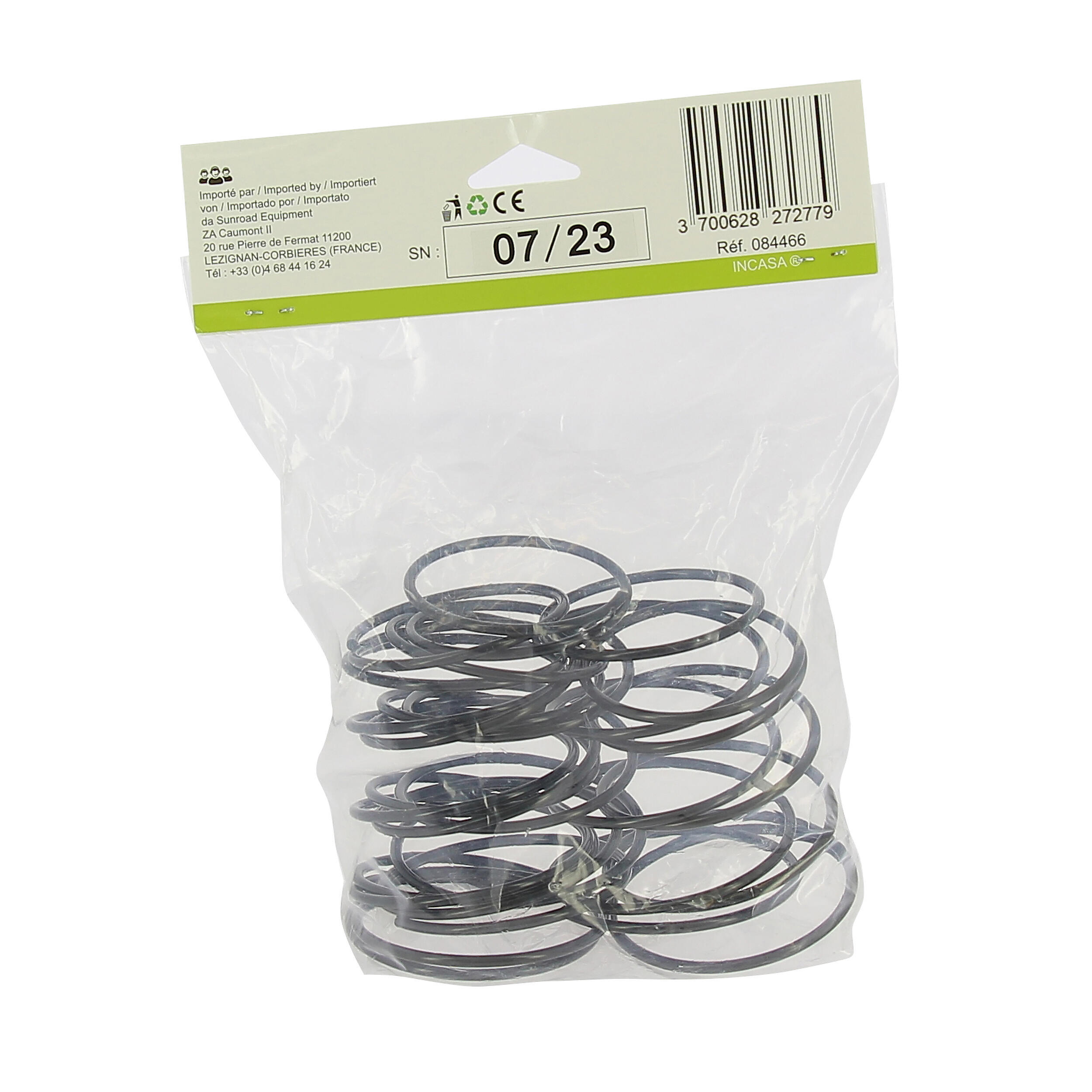 Lot de 6 supports de verre ressorts