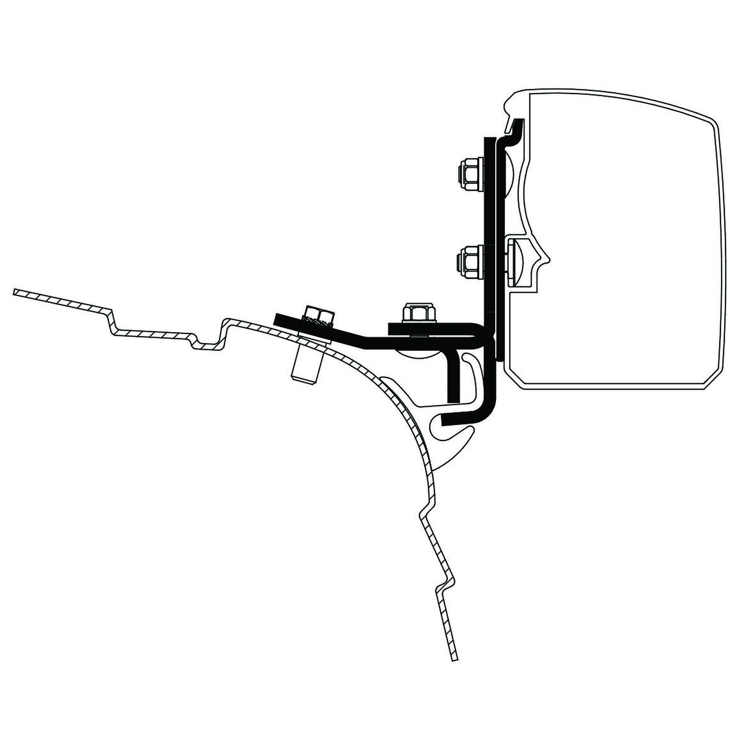 Adaptateurs Omnistor 3200 : Modèle : Van multi rail