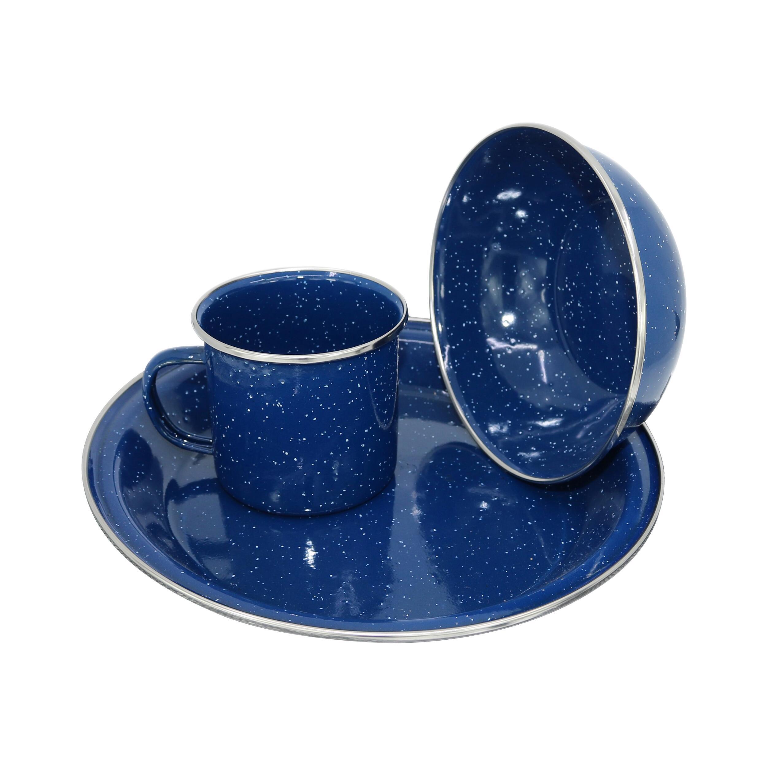 Ensemble vaisselle Vintage bleue