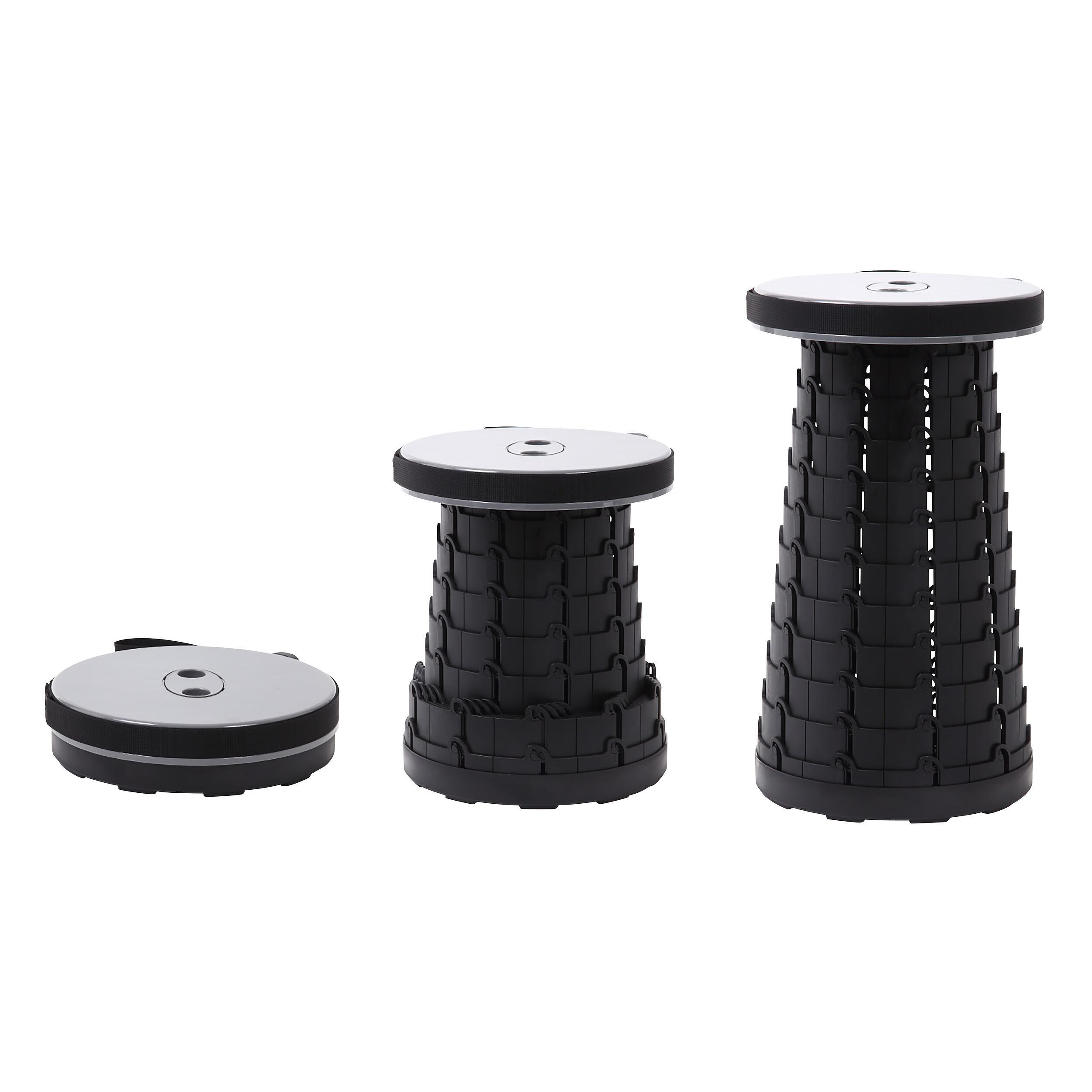 Tabouret télescopique gris