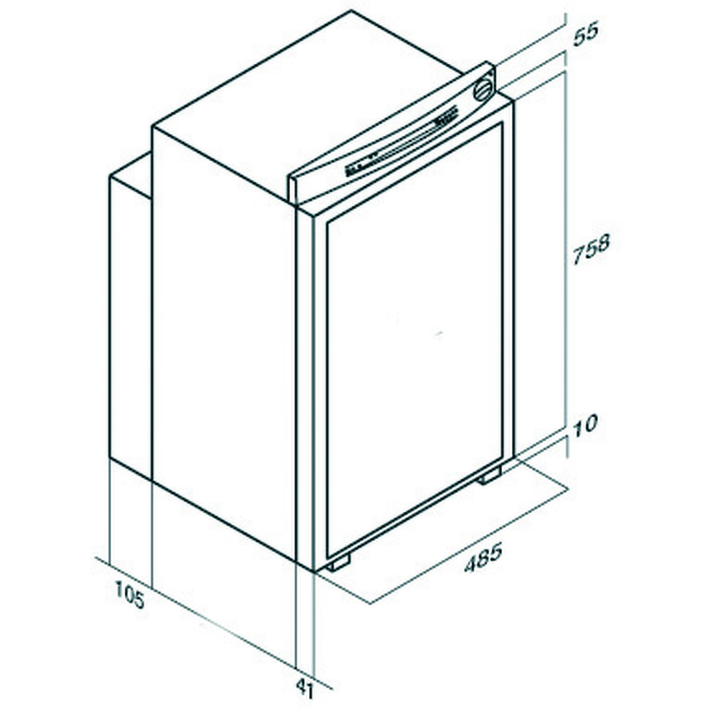 Frigos trimixtes VTR à absorption encastrables : VTR5090 DG- 84L