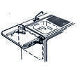Console pliante : - Bras 300 mm