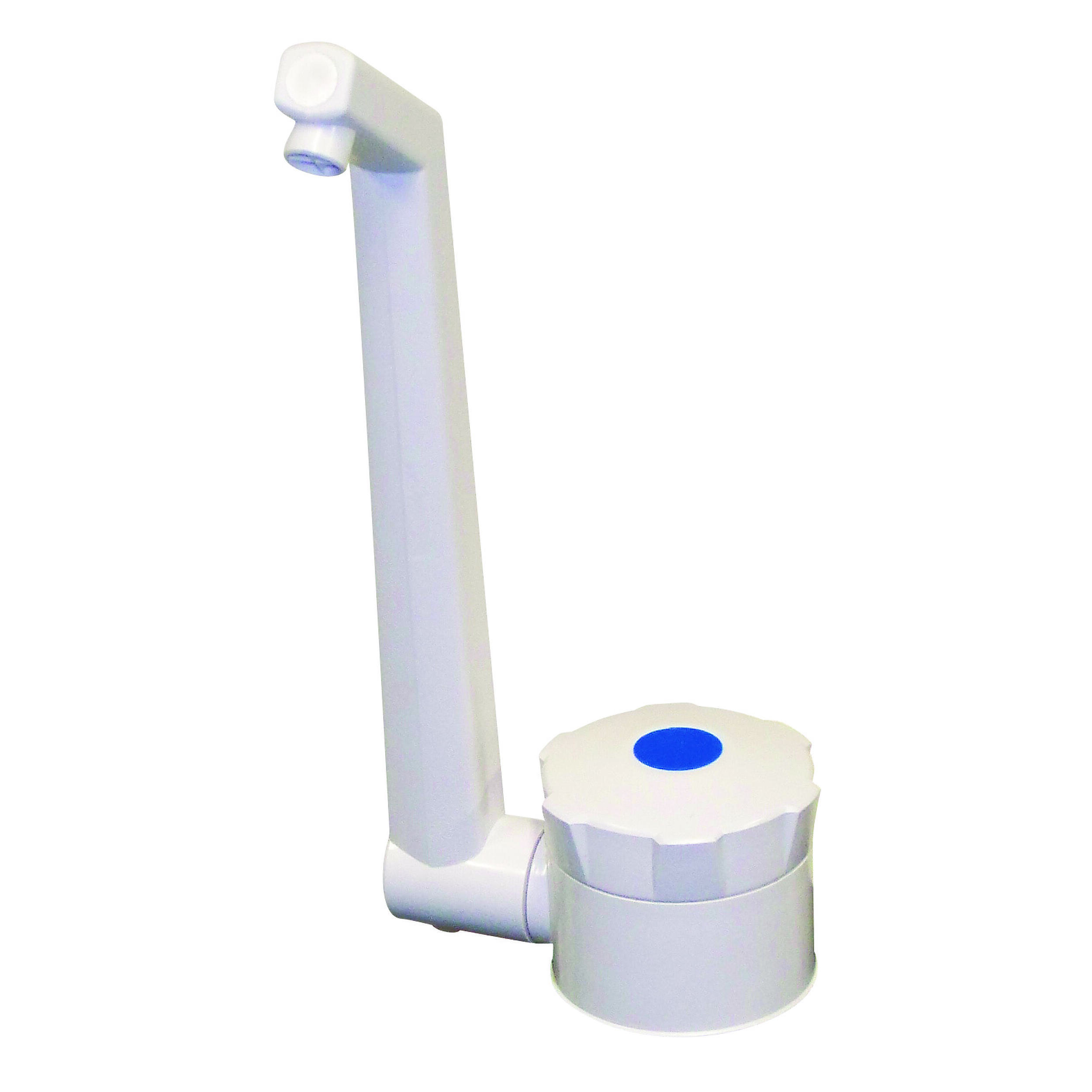 Robinet ABS rabattable avec contacteur : - Blanc