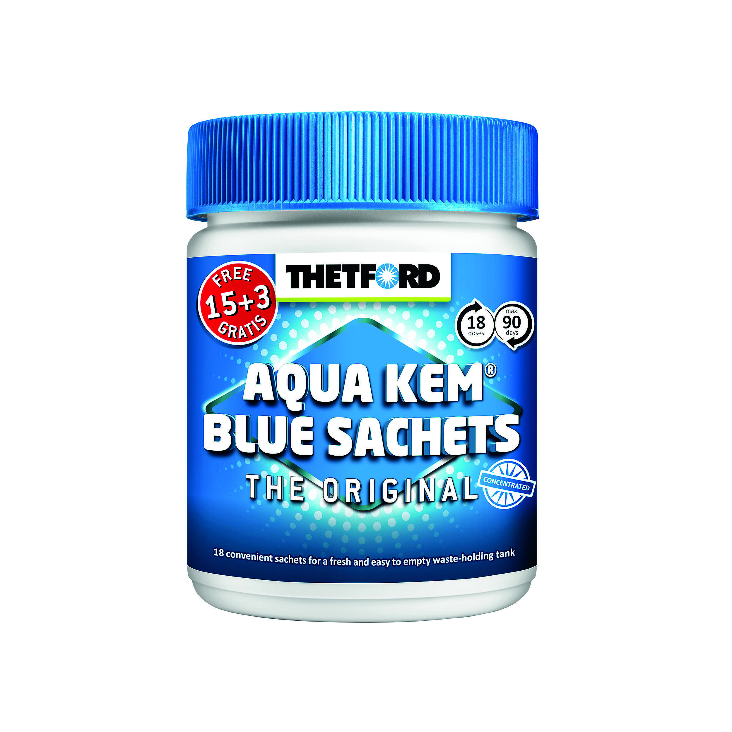 Aqua-kem bleu sachets concentré