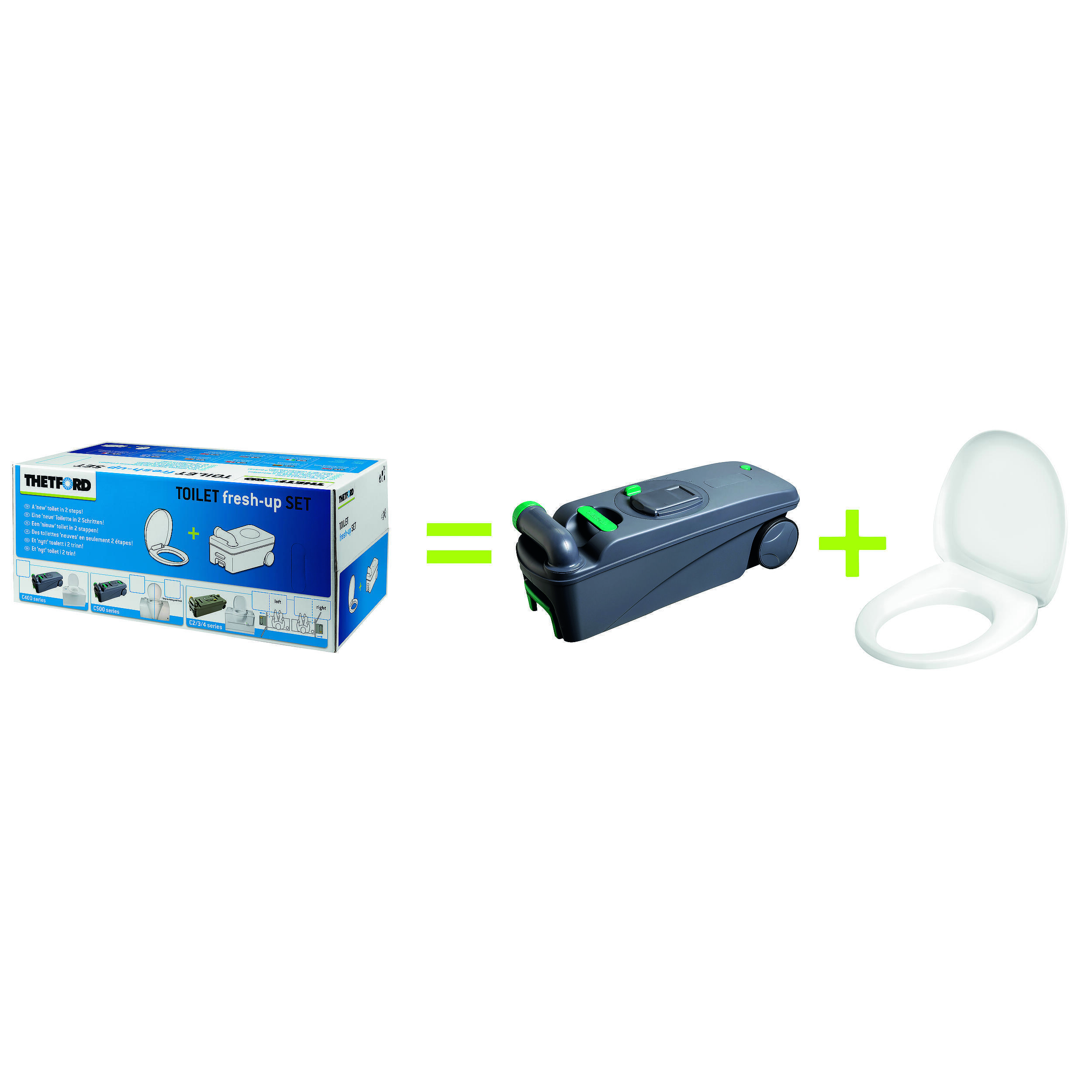 Kit Renov'Toilettes pour toilettes camping-car : Modèle : C2-C3-C4 version droite avec cassette roulette