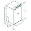Frigos trimixtes VTR à absorption encastrables : VTR5080 DG- 74L