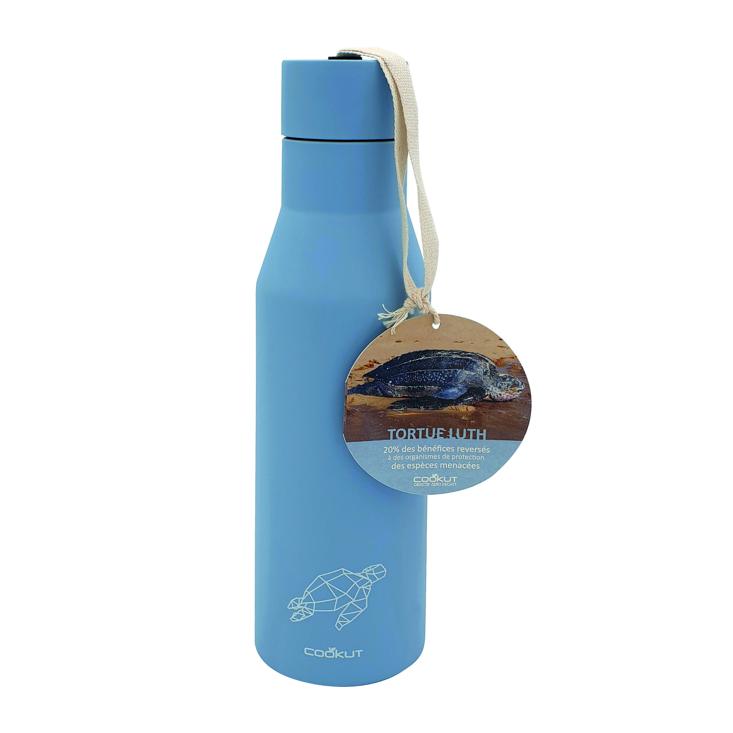 Bouteille isotherme Animaux : - Coloris : Bleu