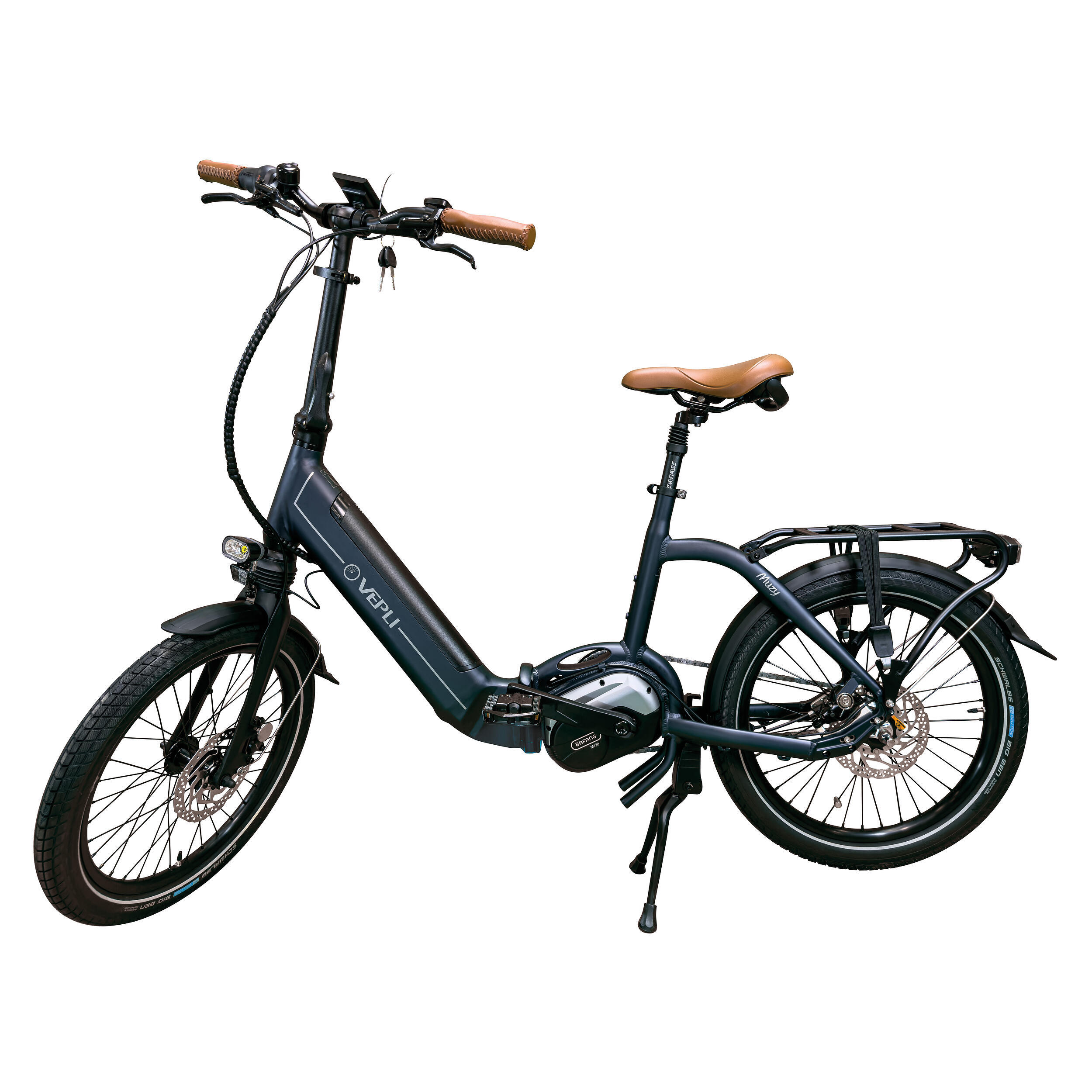 Vélo pliant à assistance électrique MUZY : Bleu 14Ah