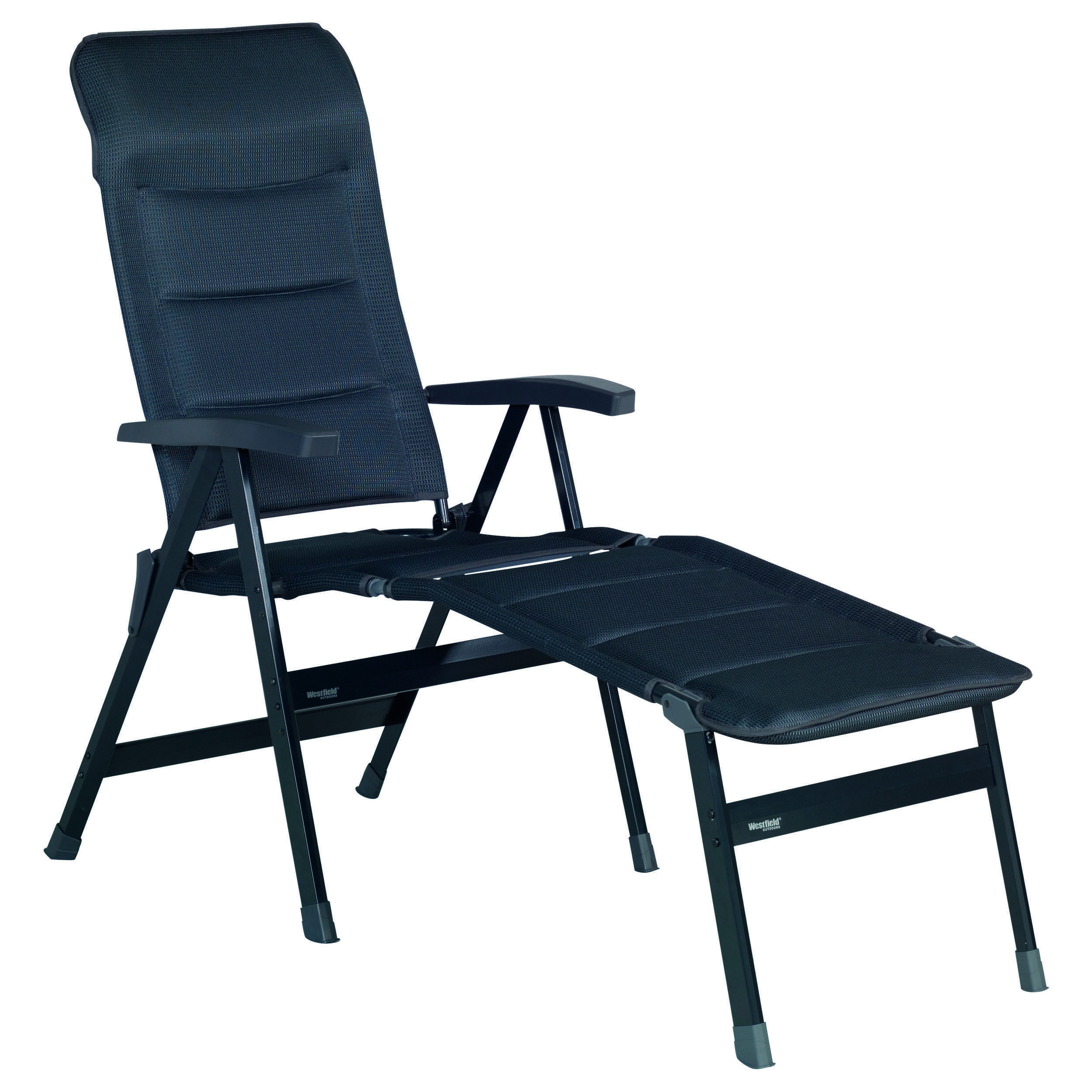 Fauteuil de camping Majestic : - Coloris : Noir