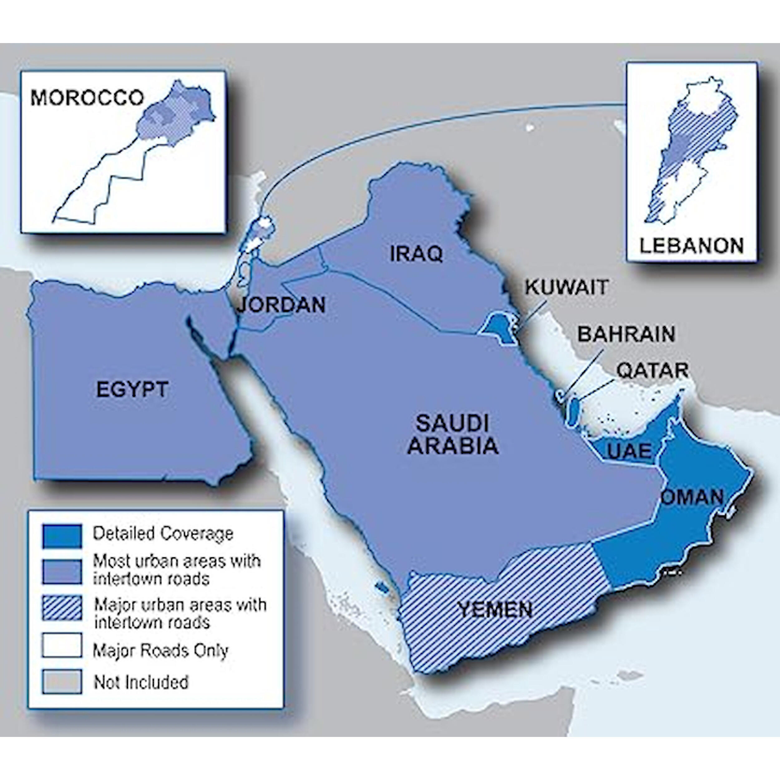 Cartographie City Navigator Afrique du Nord et Moyen Orient