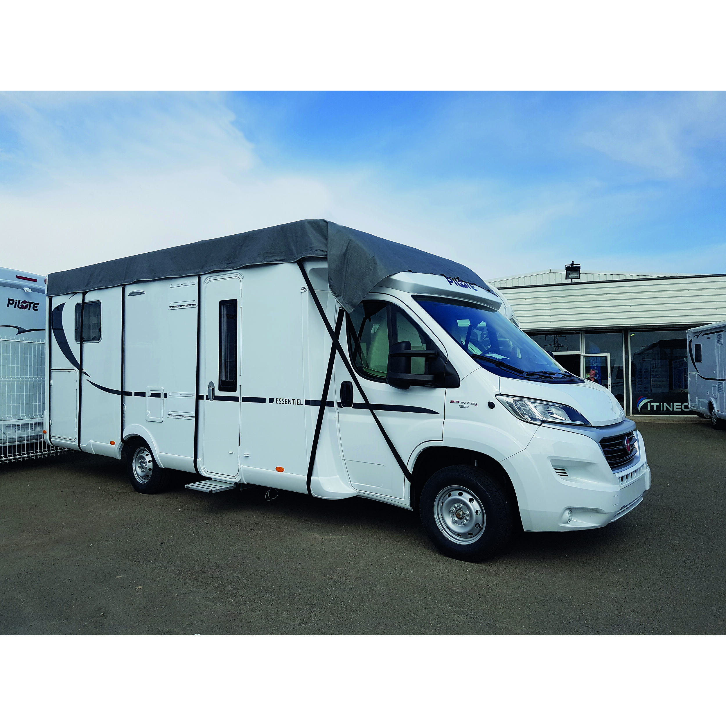 Bâche de protection de toit pour camping-car : - Taille : 5,50 x 3,00 m