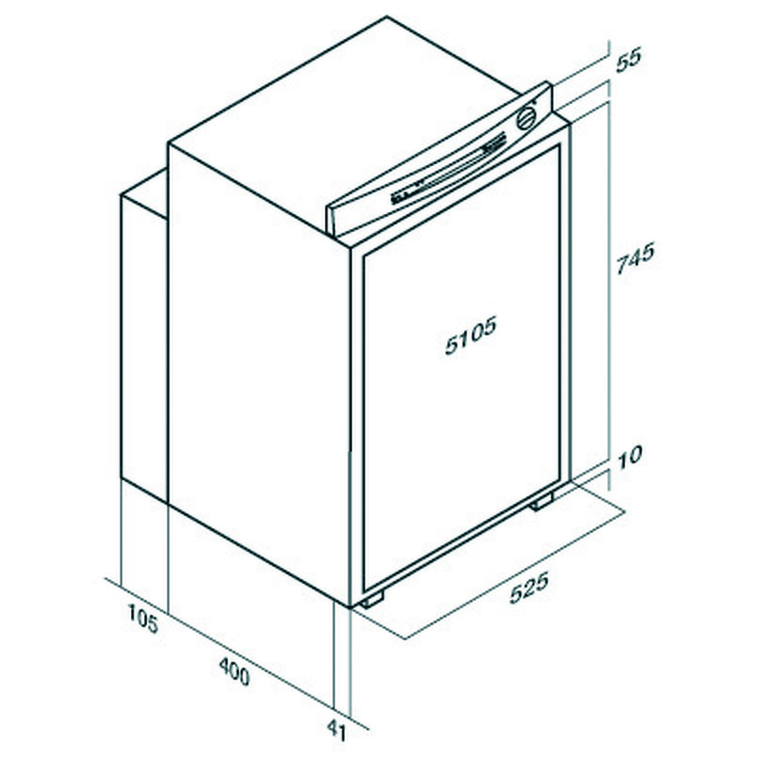 Frigos trimixtes VTR à absorption encastrables : VTR5105 DG- 92L