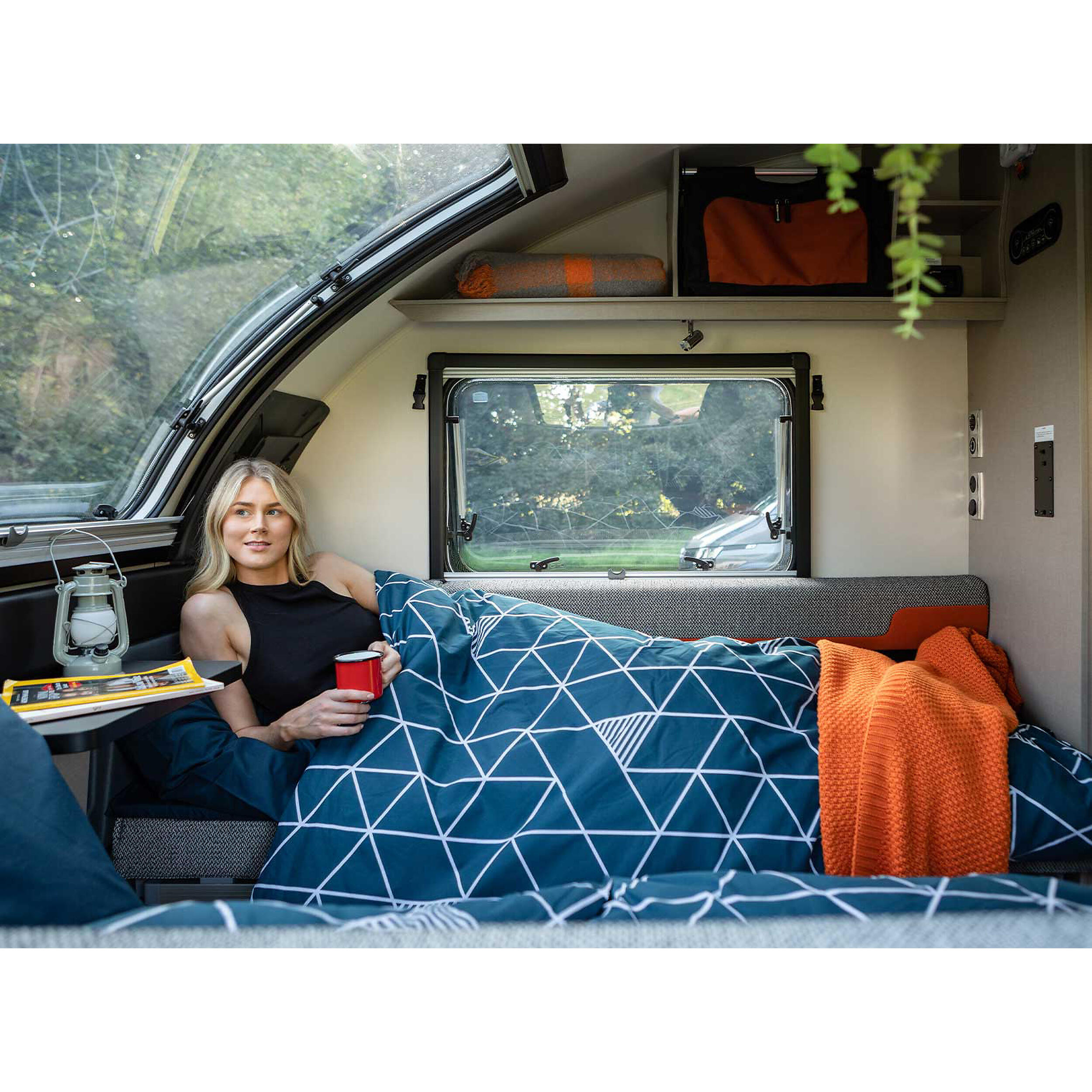 Housse de couette pour prêt à dormir : - Modèle Navy pour matelas 58 cm