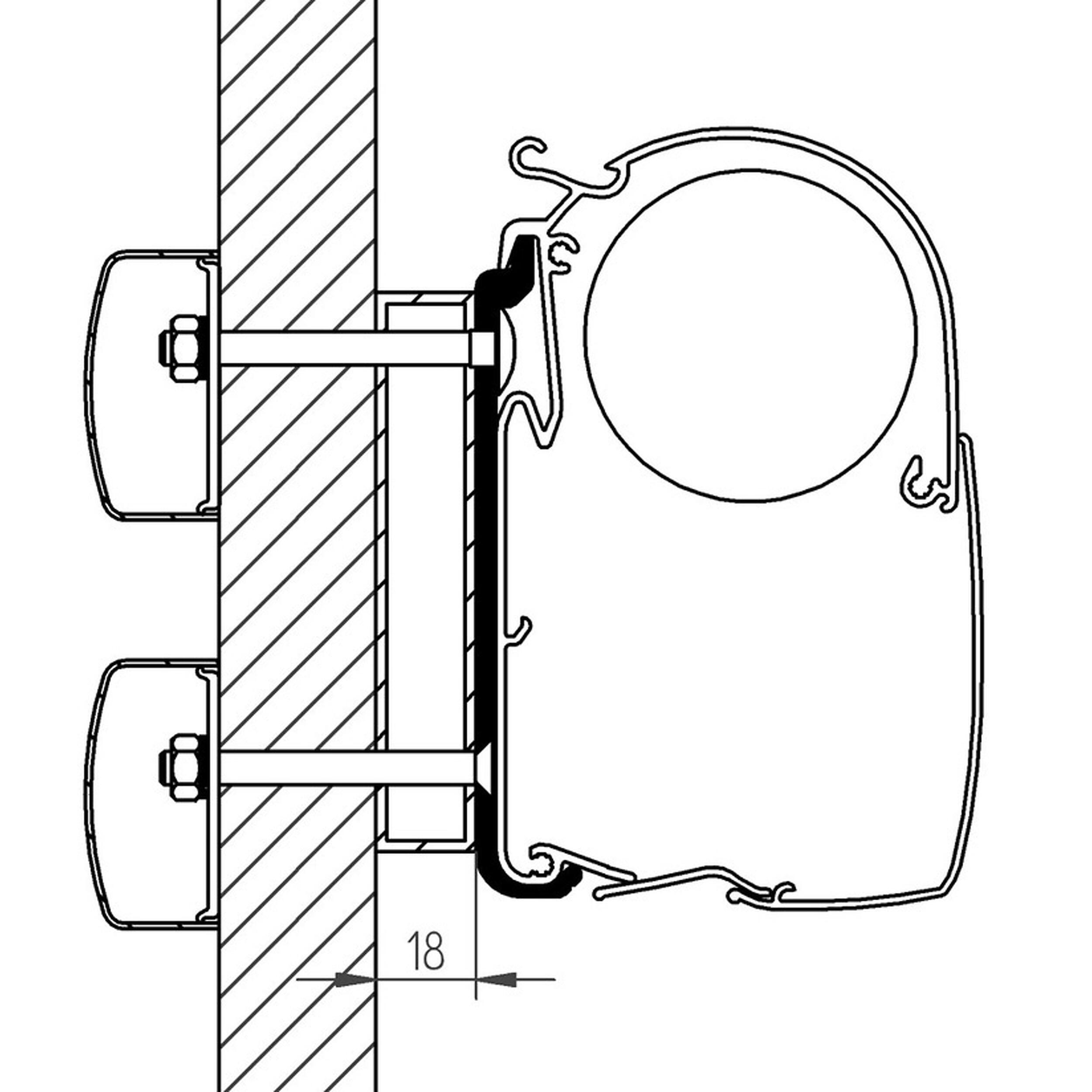 Adaptateur de stores Dethleffs Globebus