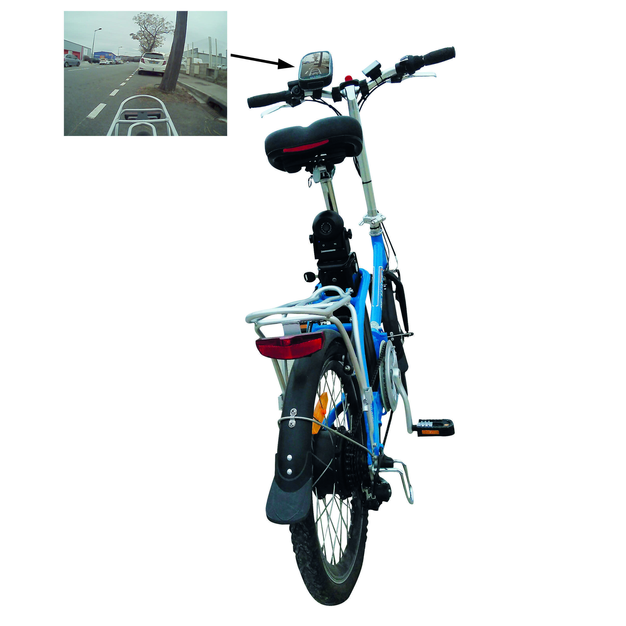 Caméra de recul WI-FI pour application smartphone pour vélo électrique
